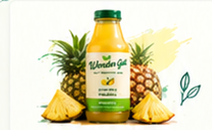 Pineapple probiotic drink and pineapple fruit